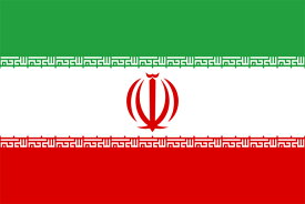 【卓上旗】イラン（トロマット製）　サイズ：16×24cm【領収書発行】