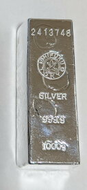 未開封・新古品！　銀　シルバー　インゴット　純銀　1kg　石福金属興業株式会社　延べ棒　新古品　Silver　Ingot
