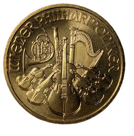 新古品！オーストリア シルバー フィルハーモニック 金貨1/2オンス