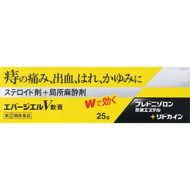 痔治療薬・エバージエルV軟膏　25g【第(2)類医薬品】［ネコポス配送1］