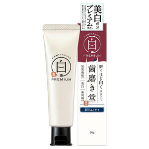 歯磨き堂 薬用ホワイトニング ペースト プレミアム 60g*配送分類:B2