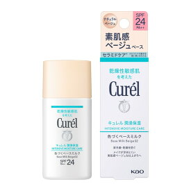 キュレル　潤浸保湿　色づくベースミルク ナチュラルベージュ 30ml［ネコポス配送2］