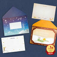 星の王子さま × ROKKAKU 箔押しレターセット 便箋6枚 封筒3枚 フタバ サン＝テグジュペリ キャラクター…