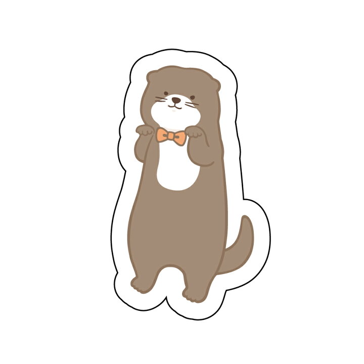 楽天市場 ステッカー Kawauso Mocumocu カワウソモキュモキュ カワウソ すがぬまはるか Sticker Kawauso フタバ かわうそ かわいい 可愛い キュート ファンシー 人気キャラクター 動物 イラスト デザイン 女の子 女性におすすめ Futaba Online Shop