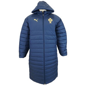 ポルトガル代表 中綿 FPF 2025 ベンチジャケット 779544-20 サッカー 防寒 コート ペルシアンブルー プーマ PUMA