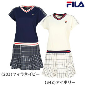 FILA フィラ テニス テニスウェア レディース ワンピース 半袖 シャープ 爽やか EL0035