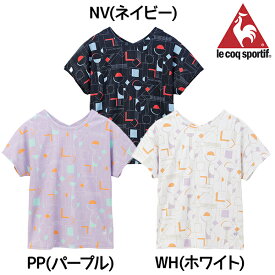 【ネコポス送料無料】le coq sportif ルコックスポルティフ テニス 2WAY ゲームシャツ ユニフォーム シャツ トップス レディース 女性 半袖 吸汗 速乾 QTWXJA04