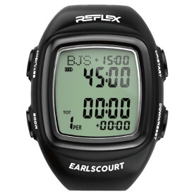 【エントリーでポイント10倍】アールズコート Earls Court レフェリーウォッチ REFLEX2 スターターセット EC-R009 サッカー フットサル 審判用 腕時計 ブラック