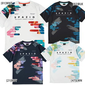【ネコポス送料無料】スパッツィオ Spazio グラウンドブラシ プラクティスシャツ GE1110 サッカー フットサル 半袖 プラシャツ メンズ