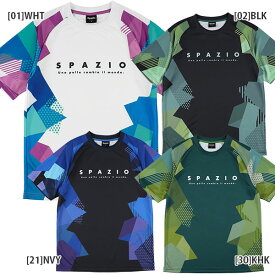 【ネコポス送料無料】スパッツィオ Spazio ジオメトリー プラクティスシャツ GE1111 サッカー フットサル 半袖 プラシャツ メンズ