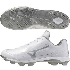 �~�Y�m MIZUNO �싅 �|�C���g�X�p�C�N �N�b�V�������{�_�C�A �z���C�g 11GP2525-01