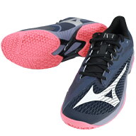 ミズノ MIZUNO テニスシューズ メンズ レディース ユニセックス ウエーブエクシード 6 OC クレー 砂入り…