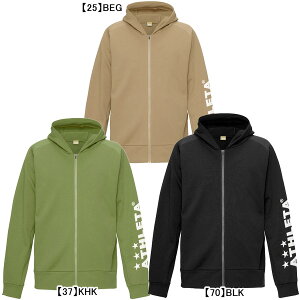 アスレタ ATHLETA 裏起毛 スウェットZIPパーカー 03402 サッカー フットサル カジュアル フード ジップ メンズ