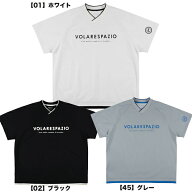スパッツィオ spazio エッジV半袖ピステ メンズ レディース バレーボールシャツ VS-0048