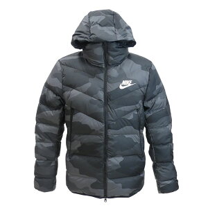 【即出荷】 ナイキ NIKE メンズ フィル ダウン ウィンドランナー AOP フーディ ジャケット BV4764-083 サッカー フットサル ショートコート メンズ ダークグレー カモ