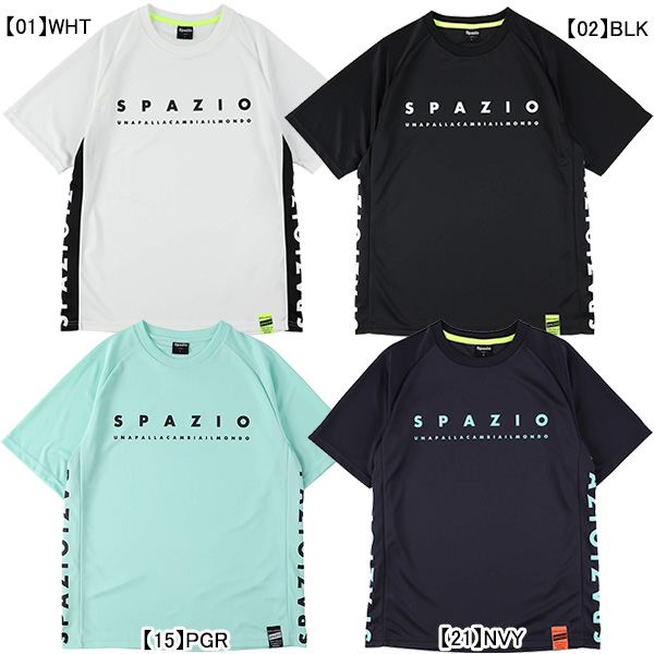  スパッツィオ Spazio ジュニアロゴプラシャツ GE-0831 サッカー フットサル プラクティスシャツ 半袖 練習着 子供用