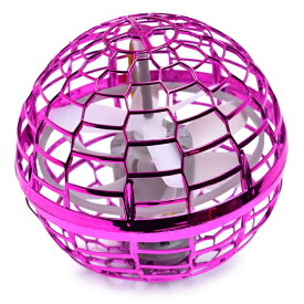 ワーム・オー　WHAM-O フライングライトボール 小サイズ 空飛ぶボール LEDライト搭載 玩具 ピンク 77710304