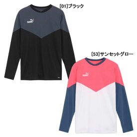 【ネコポス送料無料】 プーマ puma INDIVIDUAL RETRO トレーニング LSシャツ 658827 サッカー フットサル 長袖 プラクティスシャツ