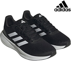 アディダス adidas メンズ ランニングシューズ RUNFALCON 3.0 HQ3790 マラソン ジョギング トレーニング ブラック