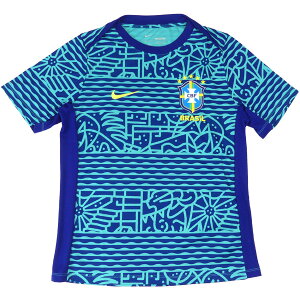 ブラジル代表 2024 アカデミー プロ Dri-FIT プレマッチ ショートスリーブ トップ FJ2723-445 サッカー レプリカ プラシャツ ライトレトロ ナイキ NIKE