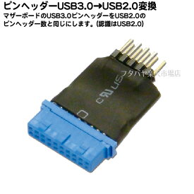【限定】マザーボード上のUSB3.0 20Pin→USB2.0 10Pinに変換AINEX (アイネックス) USB-011A (認識はUSB2.0となります)