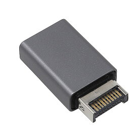 マザーボード上のタイプCヘッダーをUSB3.0A端子へ Key-A 20ピン(オス)→USB3.0A(メス) PCケース内にドングル設置やメモリー設置 RGBコントローラーや計測装置設置 AINEX (アイネックス) USB-026