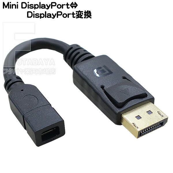 Mini DisplayPort⇔DisplayPort変換アダプタ <br> Mini DisplayPort(メス)→DisplayPort(オス) <BR> 双方向変換 <BR> 最大解像度 3840x2160 60Hz <BR> オーディオ対応 <BR> 全長:15cm <BR> COMON MDPDP-015 <BR>