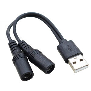 USBOa5.5mma2.1mm d2zP[u USB A[q(X) Oa5.5mm a2.1mm (X)2z :15cm 5v/2A܂őΉ COMON 2A5521-Y