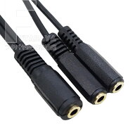 4極3.5mm2分配ケーブル 4極3.5mm(メス)→4極3.5mm(メス) 2分配 4極3.5mm分配用 端子：金メッキ 全長:約20…