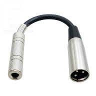 COMON(カモン) 63M-MIC02 6.3mmモノラル(メス)→XLR3ピン(オス) 変換ケーブル 約20cm マイク接続用 OFC導…