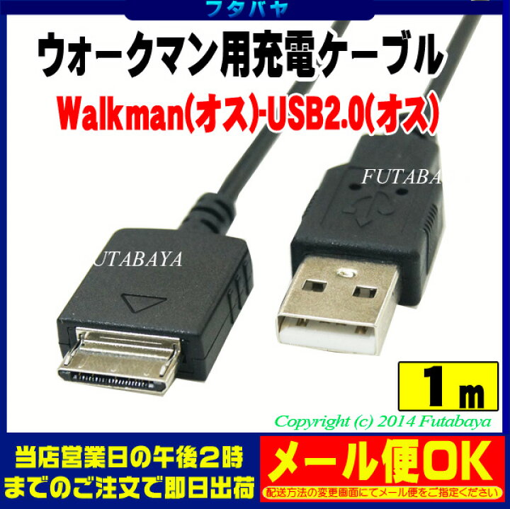 人気 SONY WALKMAN充電 データ転送ケーブル1m <BR>USB→SONY WALKMANのコネクタへ変換 <BR>充電 転送に対応  <BR>SSA SU2-WK01M <BR>