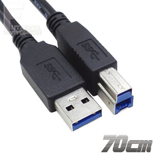 70cm USB 3.0P[u USB3.0 A(IX)-USB3.0 B(IX) :70cm ]USB3.0Ki 5Gbps OtHDDXLi[ڑɍœK SSA SU3-AB70BK