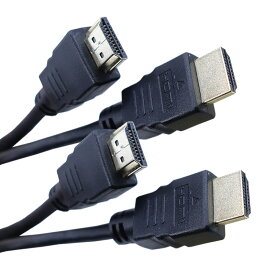 4K2K対応 HDMIケーブル1m 2本セット 4K2K対応・3D対応 30AWG採用 HDMI Ver2規格 HEC イーサネット対応 リンク機能対応 端子:金メッキ 長さ:約1m 家電・パソコン・ゲーム機対応 MaxLinker MLV2-HDMI10-2pcs