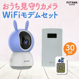 【20名限定☆15%OFF！】 見守りカメラ 防犯カメラ WiFi不要 WiFiモデム 見守り 監視 防犯対策 ベビーカメラ ペットカメラ スマホ 介護用 高齢者 子ども ワイヤレス 双方向通話 動体検知 通知 自動追尾 録画 室内 小型 300万画素 KAWA フタワシステム