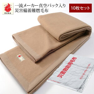 【10枚セットで送料無料】一流メーカー 災害備蓄用難燃毛布 シングル 防炎毛布 日本防炎協会認定毛布 難燃ポリエステル毛布 防災用毛布 防災毛布 難燃毛布 防災グッズ 防災マーク 防災認定