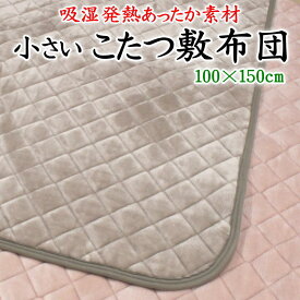小さい こたつ敷布団　100×100cm　100×150cm　　　　【関連ワード こたつ布団 長方形 こたつ敷き布団 ラグ 一人用 やぐら下 洗える ウォッシャブル こたつペット 無地 フランネル 発熱 暖か 滑り止め すべり止め コンパクト ラグマット】