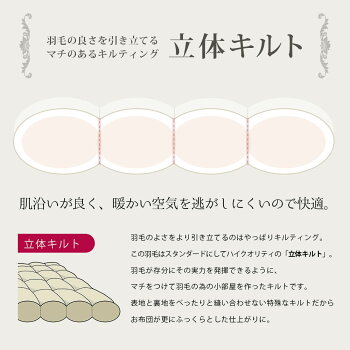 東京西川羽毛布団西川シングルシルバーグースダウン93%1.2kg綿100%シングルロング150×210「CocoroNatureシリーズKomorebi(こもれび)」立体キルト掛け布団送料無料【Cocoroこころ】【UM10】【um18】【あす楽対応】