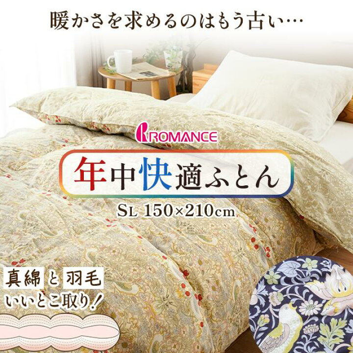 楽天市場】☆西川の布団カバープレゼント☆シルク入り 羽毛布団 