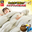 【11日01:59迄最大4000円OFFクーポン】西川 掛け布団 シングル 羽毛いり特殊キルトのハイブリッド掛け布団 フリース掛カバーのセットも選べる 春 あったか ダウン50% 羽毛 わた 立体キルト 羽毛ふとん 掛けふとん 布団 冬用布団 羽毛入り布団 冬 節電 無地【RR9C】