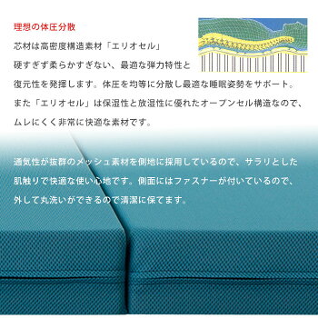 マニフレックスメッシュウィングマットレス日本限定三つ折りシングル【正規販売店】【10年保証】敷布団高反発ミッドブルーmagniflexMESHWING送料無料