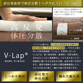 敷布団シングル四層極太100×210cm厚み10cm敷き布団高反発体圧分散V-lap抗菌防臭防ダニ日本製シングルロング極厚超ボリューム固綿マイティトップイナズマV超国産軽い硬い送料無料【あす楽対応】