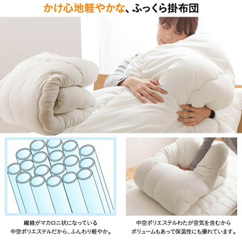 布団セットシングルカバー付き6点セット日本製圧縮梱包シングルロングサイズ掛け布団(約150×210cm)敷き布団(約100×210cm)枕(約43×63cm)