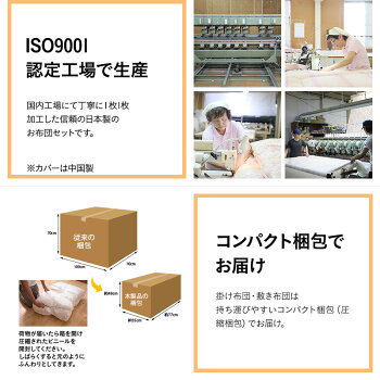 布団セットシングルカバー付き6点セット日本製圧縮梱包シングルロングサイズ掛け布団(約150×210cm)敷き布団(約100×210cm)枕(約43×63cm)