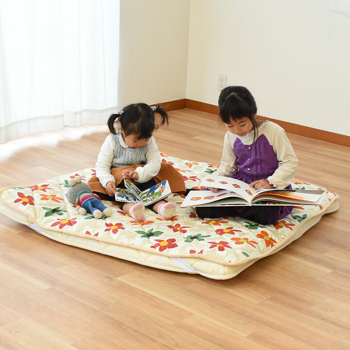楽天市場 4日時開始 ベビー プレイマット 敷布団 マットレス 寝返りマットレス 寝返りマット キルトパッド パッド 選べる 1 1 寝返り おすすめ 固わた 洗える 赤ちゃん 子供 おしゃれ インテリア 日本製 ギフト 出産祝い 孫 圧縮 圧縮梱包 送料無料 あす楽