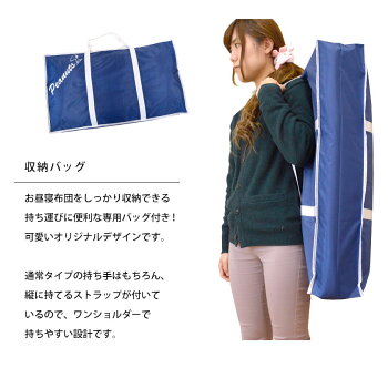収納バッグは手提げと、ワンショルダーの2パターンで持てます