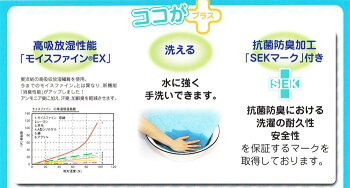 送料無料東京西川ドライウェルプラス吸湿パッドモイスファインEX使用SEK抗菌防臭加工水洗い可能シングル90×180cmブルー西川日本製国産吸湿センサーで色が変化CNT9803401ドライウェル