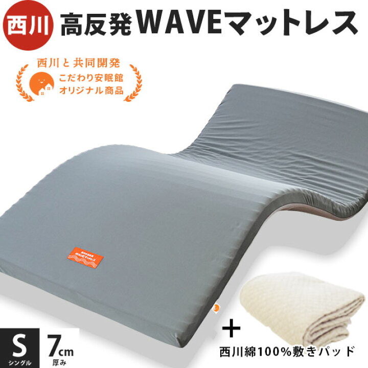 楽天市場】【26日08:59迄20％OFFクーポン】西川 マットレス シングル 
