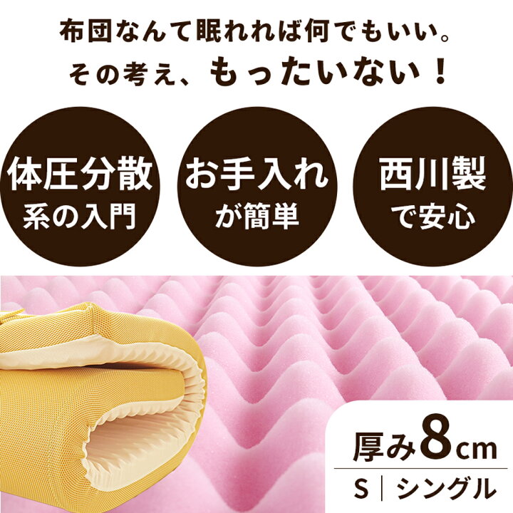 楽天市場】【クーポンで1000円OFF】西川 マットレス シングル 150N か 