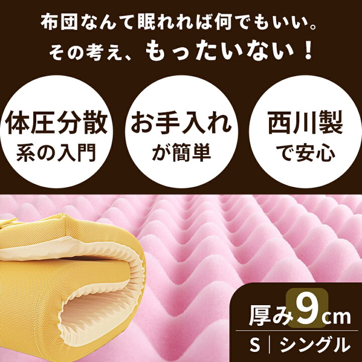 楽天市場】【11日01:59迄1500円OFFクーポン】西川 マットレス シングル 