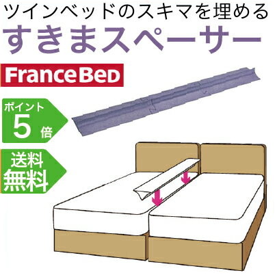 フランスベッド すきまスペーサー サイズ：20×165cm ツインベッドのスキマを埋める 隙間用パット すきま用パッド 隙間パッド すきまパッド  洗える専用カバー FRANCEBED 洗濯 | 布団とパジャマ「ふとんハウス」